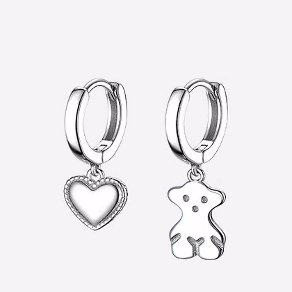 Bông Tai Kim Loại Hình Tròn Họa Tiết Trái Tim Phong Cách Pháp Thời Trang Cho Nữ VANES1