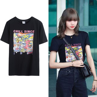 Áo thun Unisex nam nữ form rộng tay lỡ vải mềm mịn thùng carton Lisa Blackpink oversize
