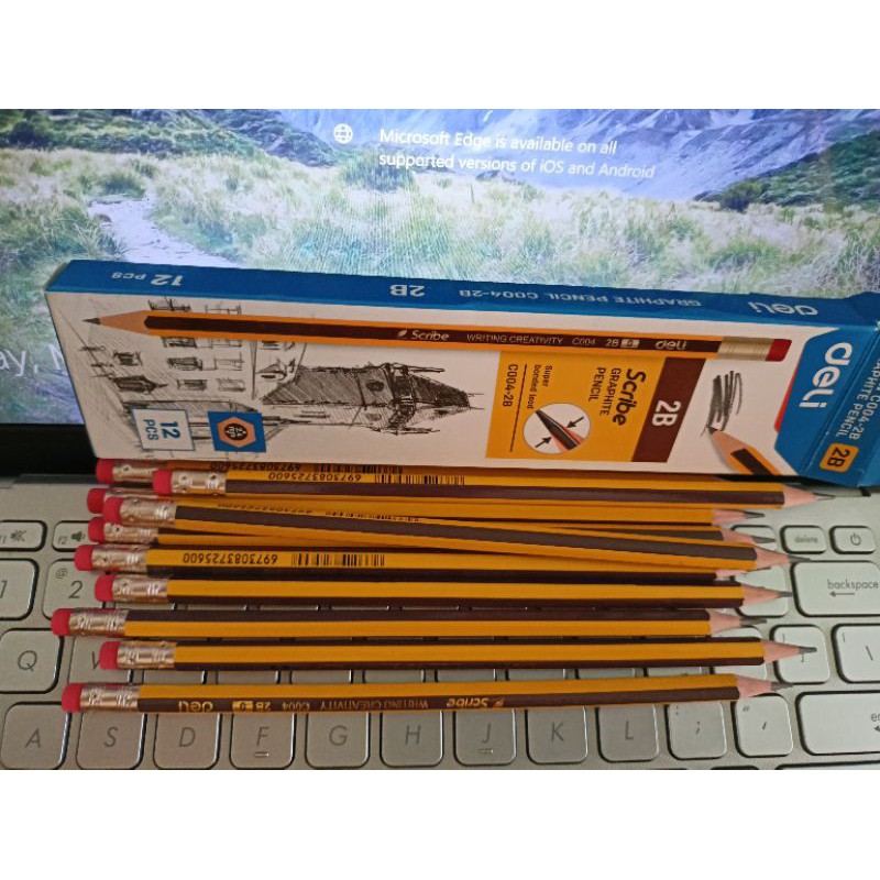 Bút chì Deli 2B, 3B, 4B( 12 cây/ hộp)