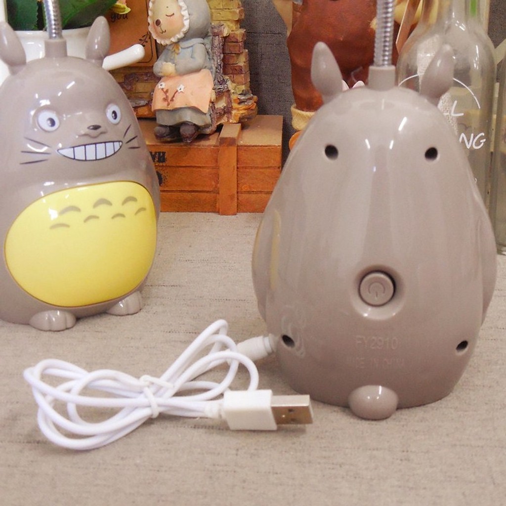 Đèn leg trang trí để bàn Totoro siêu xinh (Tặng móc khóa gỗ BTS thiết kế độc quyền)