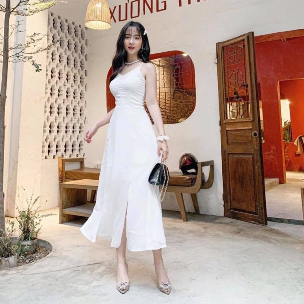 Đầm 2 Dây Maxi Đan Dây Lưng Dáng Dài Xẻ Tà Mang Đi Biển, Đi Chơi Đều Đẹp Hàng Cao Cấp [KÈM ẢNH THẬT] | BigBuy360 - bigbuy360.vn