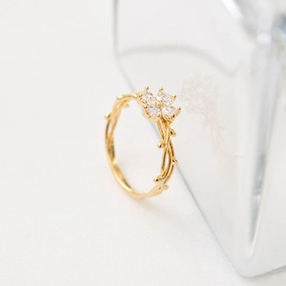 1 Nhẫn Cỏ Ba Lá May Mắn Thời Trang Hàn Quốc