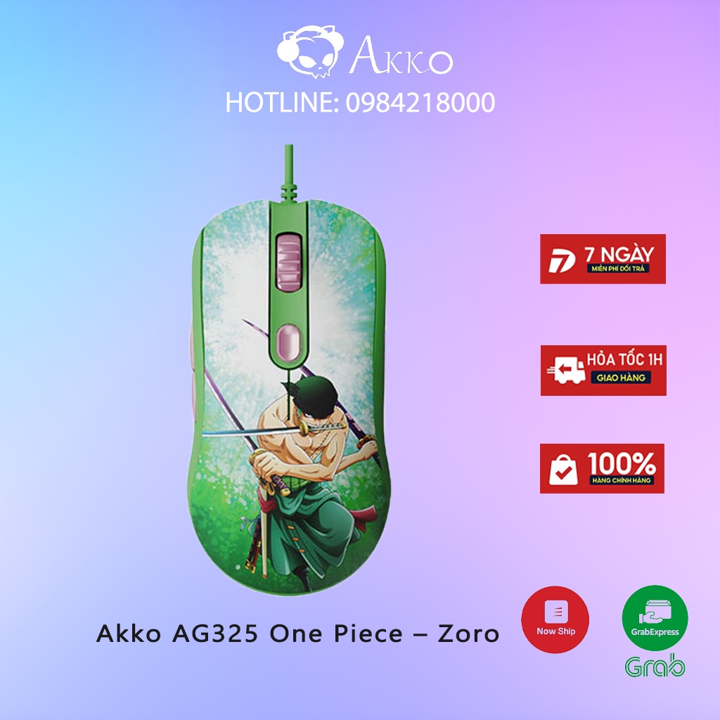 Chuột chơi game AKKO AG325 One Piece – Zoro- Bảo Hành 12 Tháng Chính Hãng