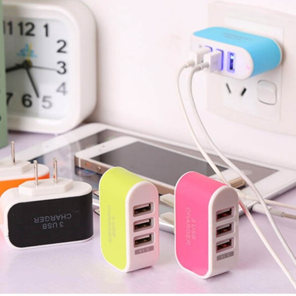 Cốc sạc 3 cổng USB 3.1A
