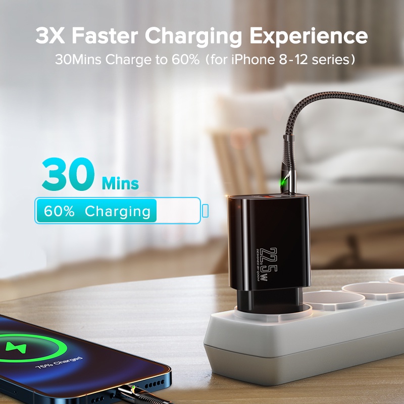 Bộ Sạc Nhanh QOOVI PD 20W Type C chính hãng Cho Huawai Samsug iPho