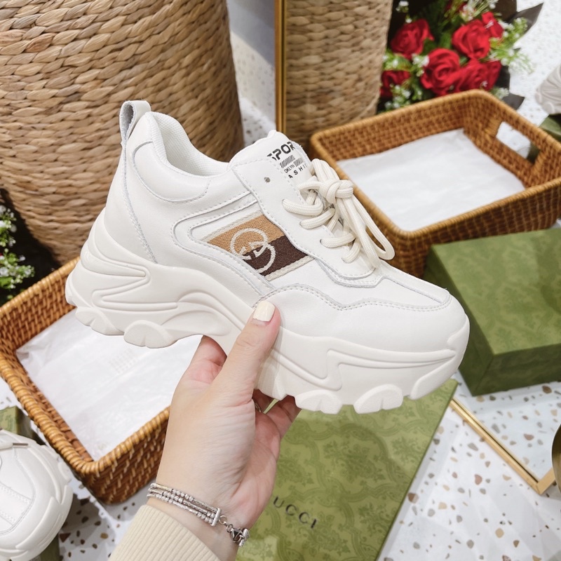 Giày thể thao gucci độn đế 7cm