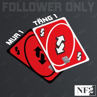 UNO REVERSE CARD - Decal Sticker Thẻ ATM (Thẻ Chung Cư, Thẻ Xe...) Miếng Dán Trang Trí NF2 Cards