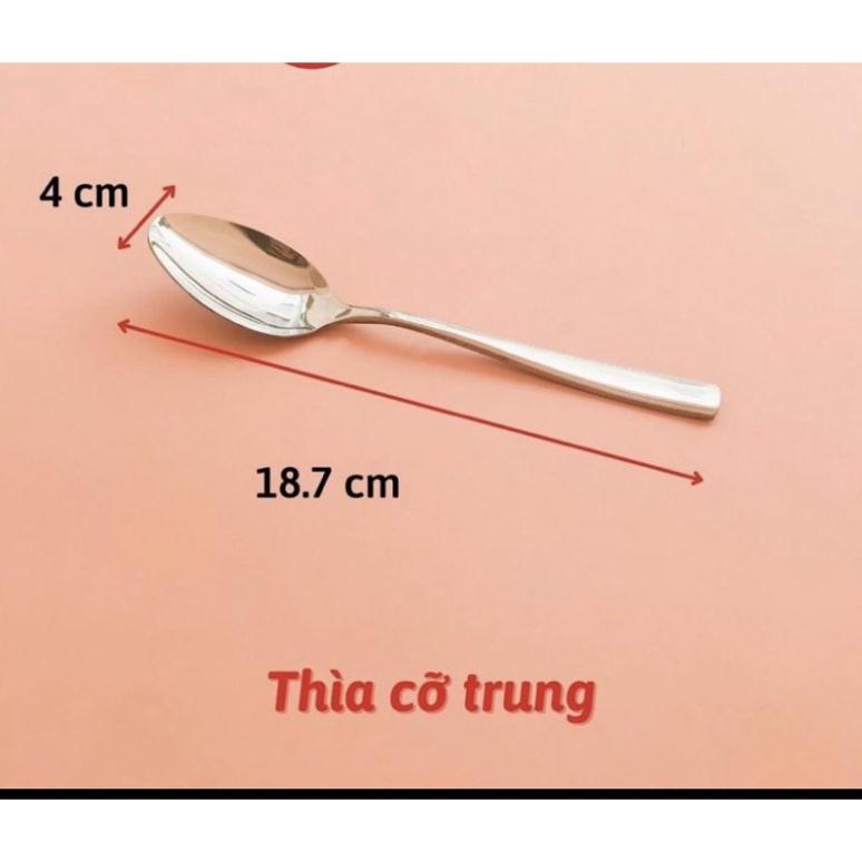 Bộ thìa nĩa dao inox, muỗng dĩa inox cao cấp phong cách châu âu