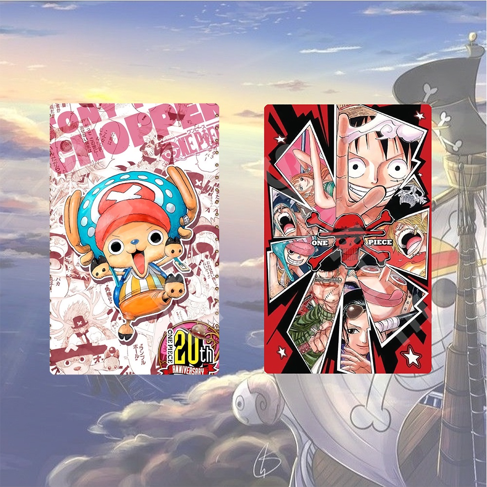Ảnh card bo góc in hình ONE PIECE ver 20TH ANNIVERSARY Đảo Hải Tặc thẻ bo viền 5*8cm