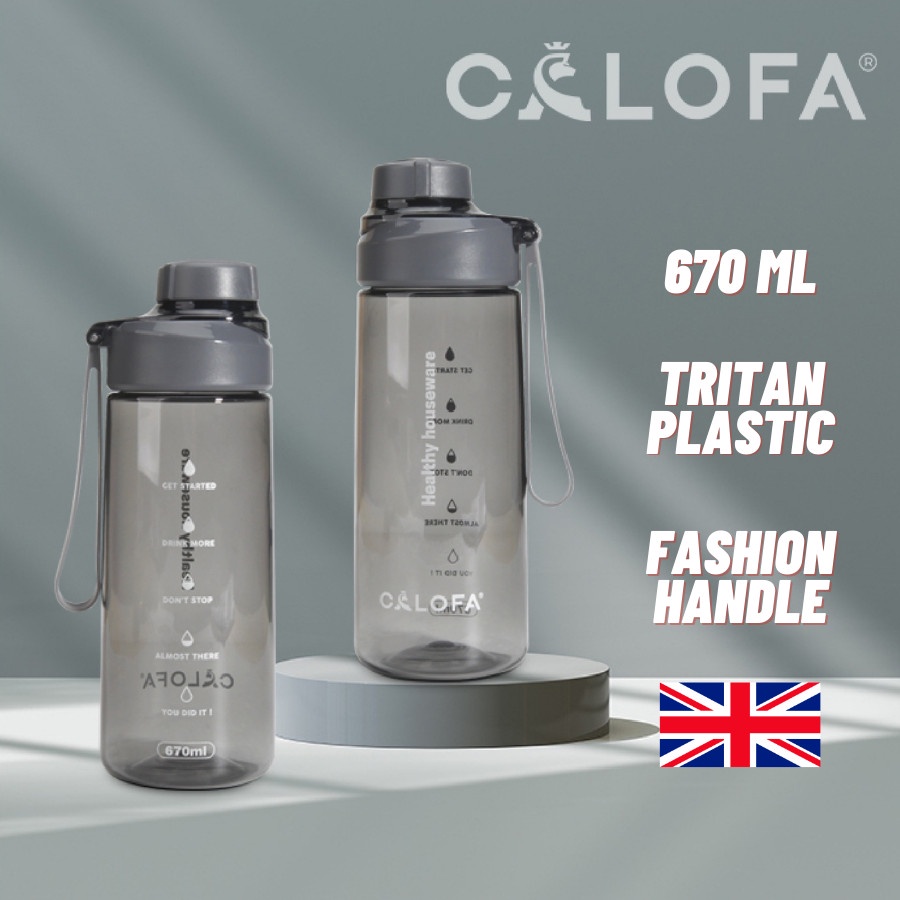 Bình đựng nước thể thao Calofa CA 100 chất liệu nhựa an toàn dung tích 670ml