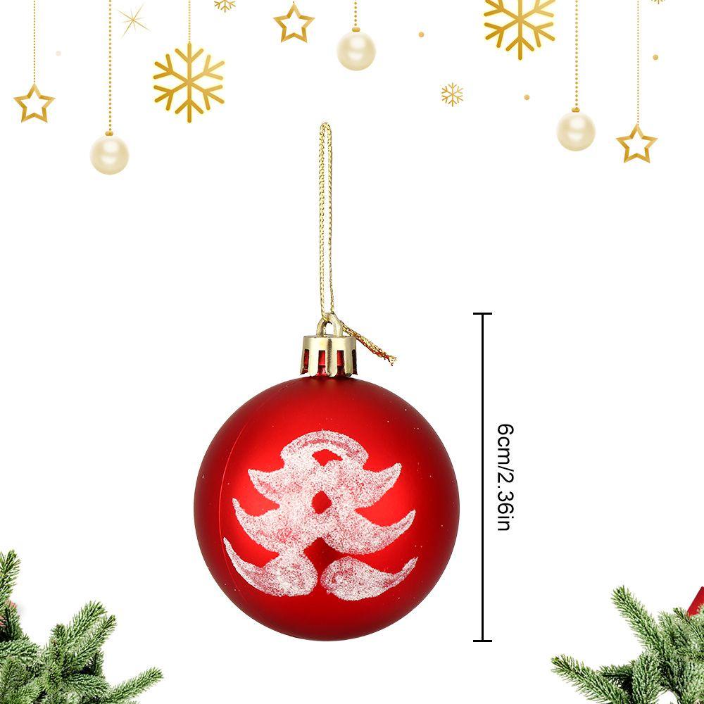 Set 9 Trái Châu 6cm Treo Trang Trí Giáng Sinh