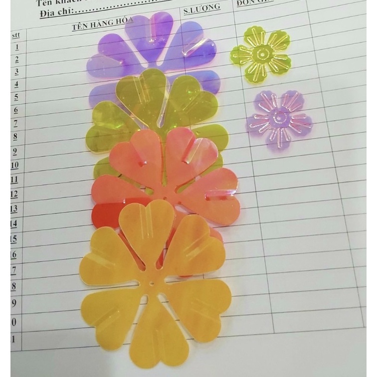 Cánh hoa kim sa 5 cánh, 50g hoa cành vàg lá ngọc, cây kim tiền Handmade