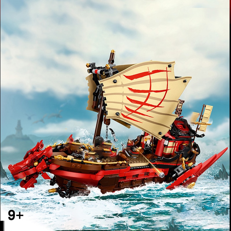 Mẫu lắp ráp Mô hinh Phantom Ninja  Destiny's Bounty boat 4029 ninjago tàu