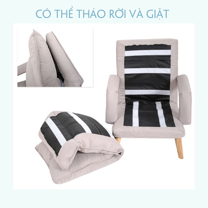 Ghế lười, ghế bành sofa thư giãn nằm đọc sách xem phim kèm đôn