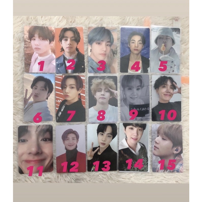 Card BTS thẻ bài bo góc chính hãng official