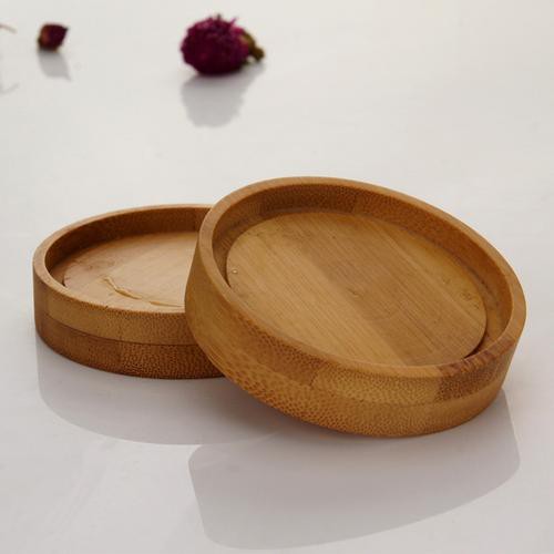 Cốc uống trà thủy tinh 2 lớp chịu nhiệt 80ml kèm khay gỗ