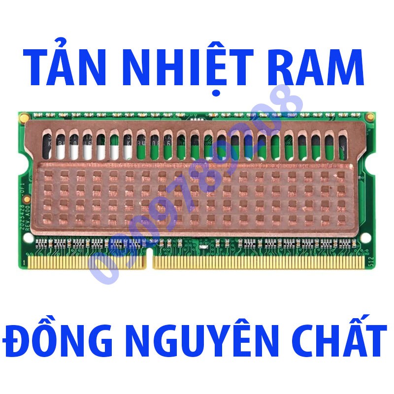 Tản Nhiệt RAM Đồng Nguyên Chất Xẻ Rãnh Tản Nhiệt Tốt