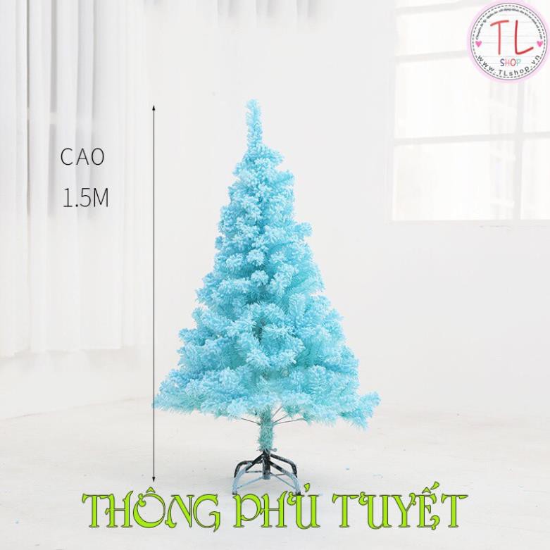 CÂY THÔNG NOEL TRANG TRÍ MÀU XANH BIỂN