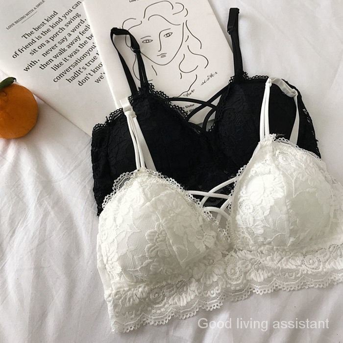 Korean Style Frameless Lace Bra for Women | BigBuy360 - bigbuy360.vn