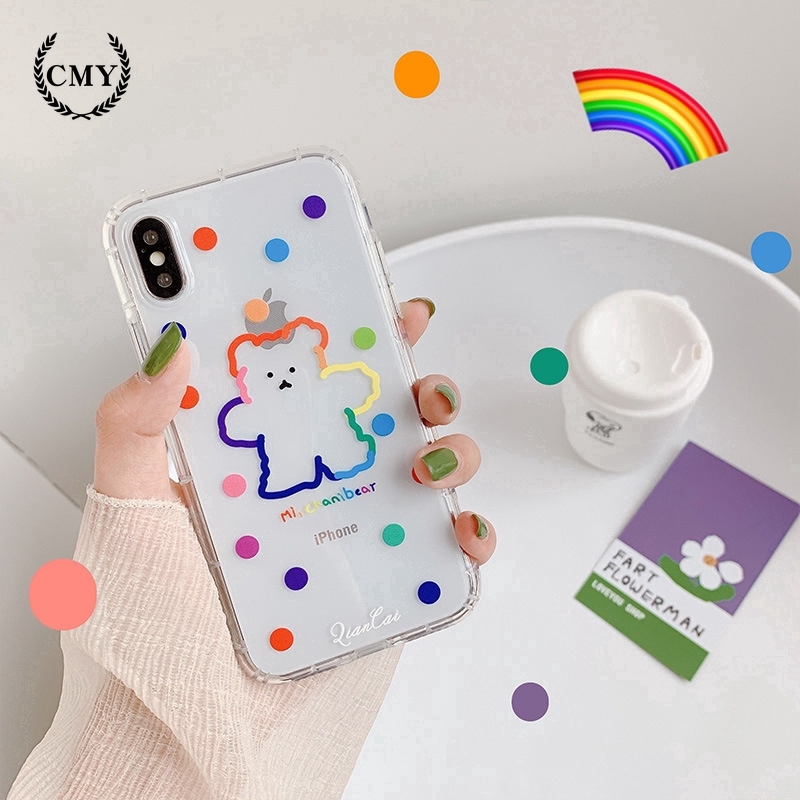 Ốp điện thoại in hình gấu Gummy cho iPhone11/11Pro 11pro Max X XR XS XS MAX 7 8 plus