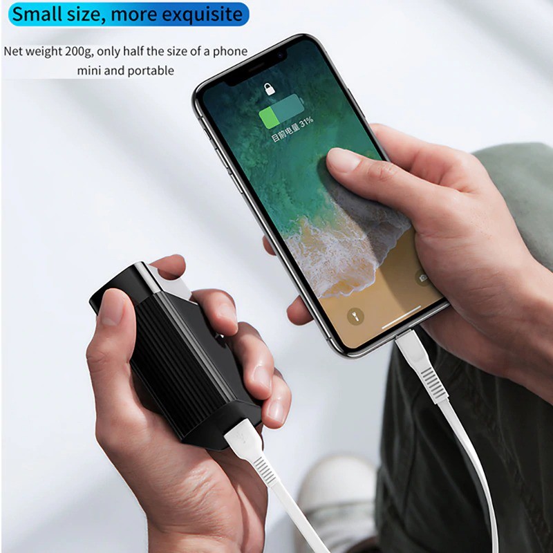 SẠC KÈM PIN DỰ PHÒNG SẠC NHANH QC 3.0 VÀ PD 3.0 2 CỔNG 5.000MAH BASEUS CHT901 CHÍNH HÃNG [NEW 100%]