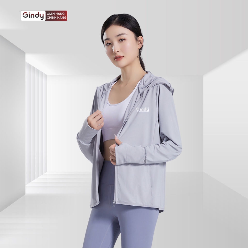 Áo khoác chống nắng nữ ngăn tia UV thoáng khí GINDY form vừa nhiều màu cao cấp A075