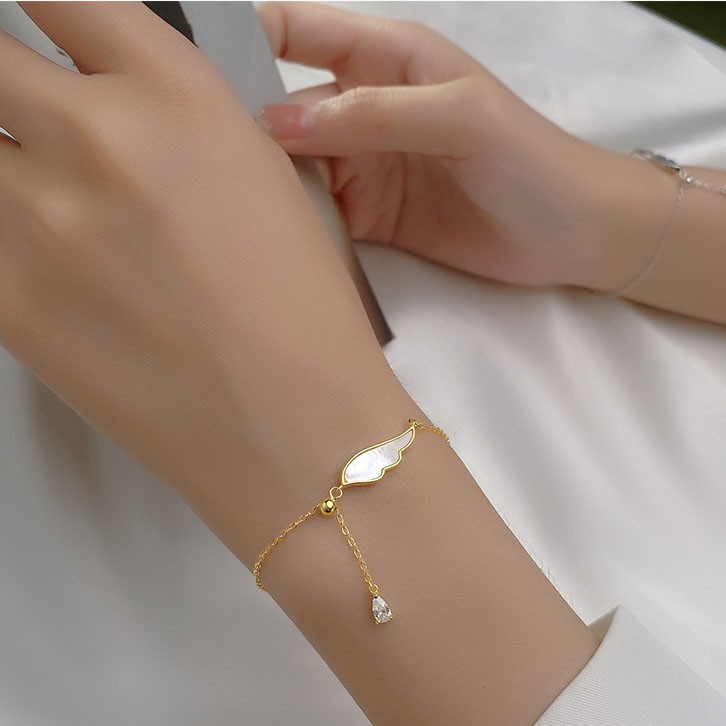 Vòng tay bạc Ý s925 cánh Phượng Hoàng khí chất tái sinh S4136 - AROCH Jewelry