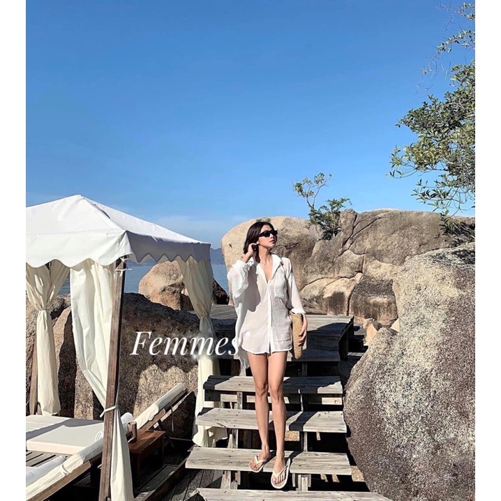 Áo sơ mi đũi trắng