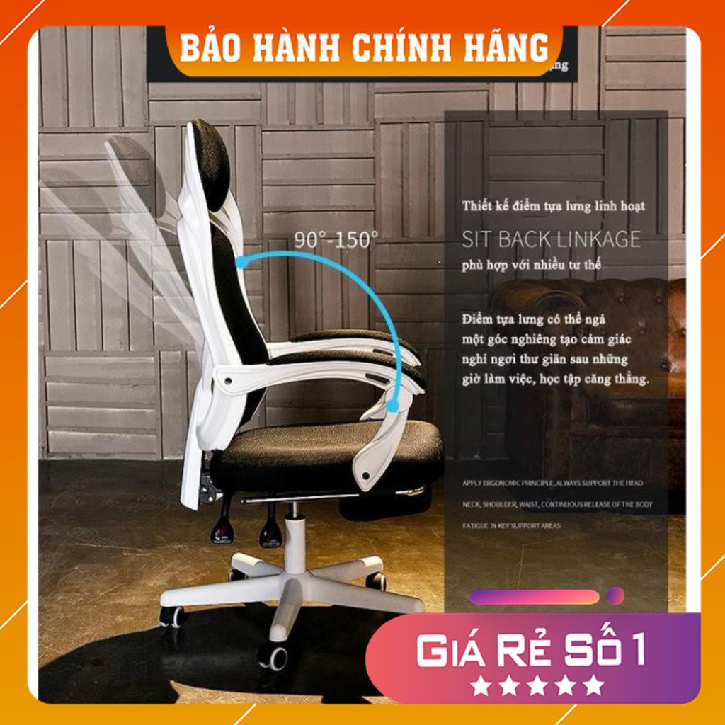 Ghế Xoay Văn Phòng Chân Thép Chắc Chắn Xoay 360 Độ Nệm Lưới Cao Cấp Tiện Dụng cao cấp