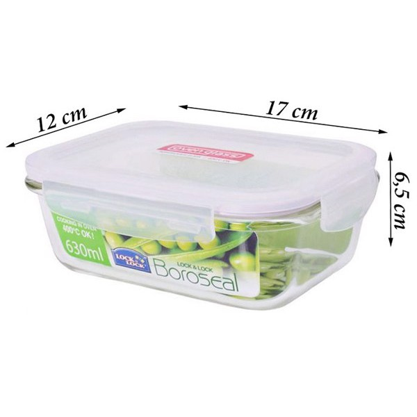 Hộp Thủy Tinh Chịu Nhiệt Có Nắp Gập Lock&Lock LLG428 Hàng Chính Hãng Dung Tích 630ml | BigBuy360 - bigbuy360.vn