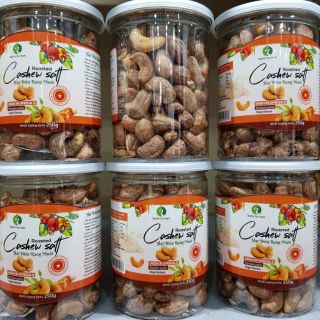 Hạt điều, hạt điều vỏ lụa rang muối hộp 250gr