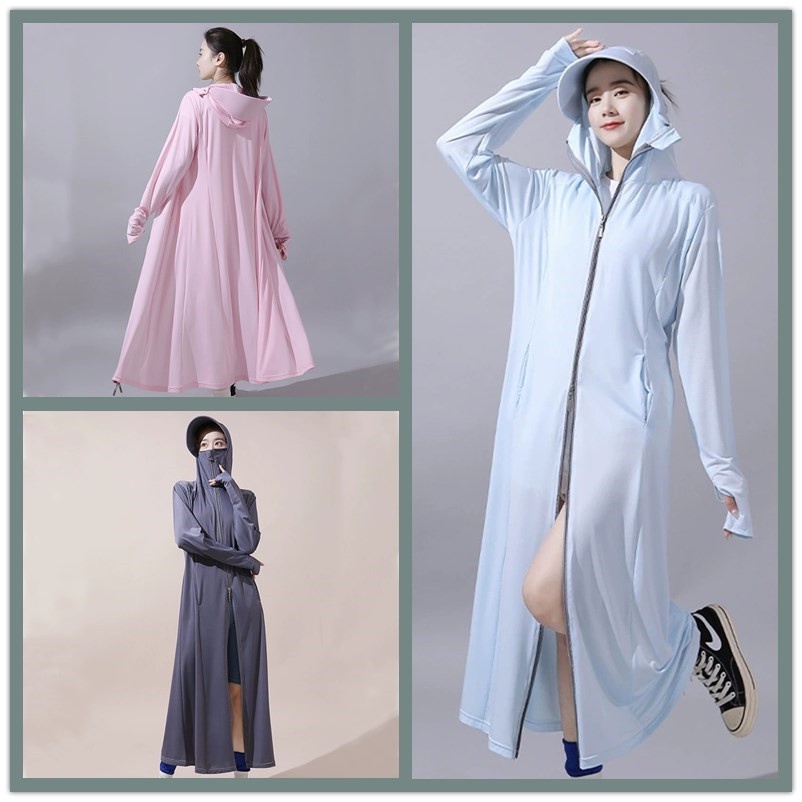 Váy chống nắng áo chống nắng nữ áo chống nắng toàn thân váy chống nắng áo khoác chống nắng Áo Khoác Chống Nắng Toàn Thân Bằng Lụa Lạnh Mỏng Nhẹ Thoáng Khí Phong Cách Mới Thời Trang Mùa Hè Dành Cho Nữ 2022 100%