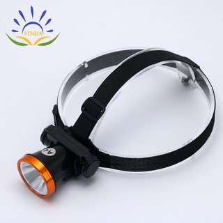 Đen pin đội đầu A4 sạc điện 1 đèn LED