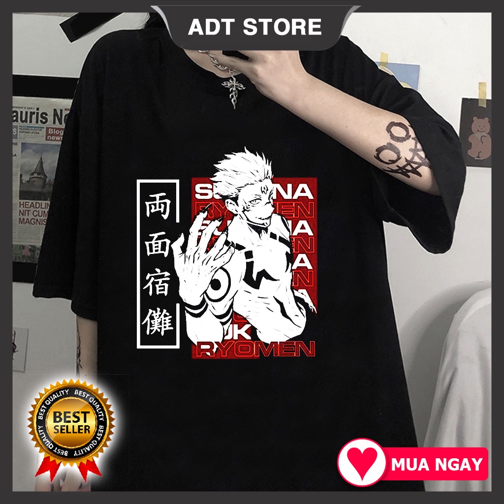 4 mẫu Áo thun Jujutsu Kaisen Gojo - Yuji - Sukuna Anime Manga mẫu HOT độc đẹp giá siêu rẻ