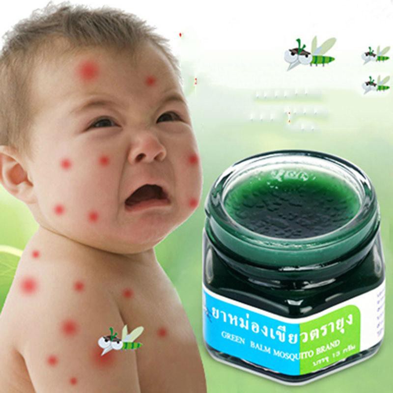 [CAM KẾT HÀNG CHÍNH HÃNG]Kem Bôi Muỗi Thái Lan GREEN BALM MOSQUITO