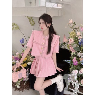 (ORDER) Set trang phục tweed tiểu thư cao cấp