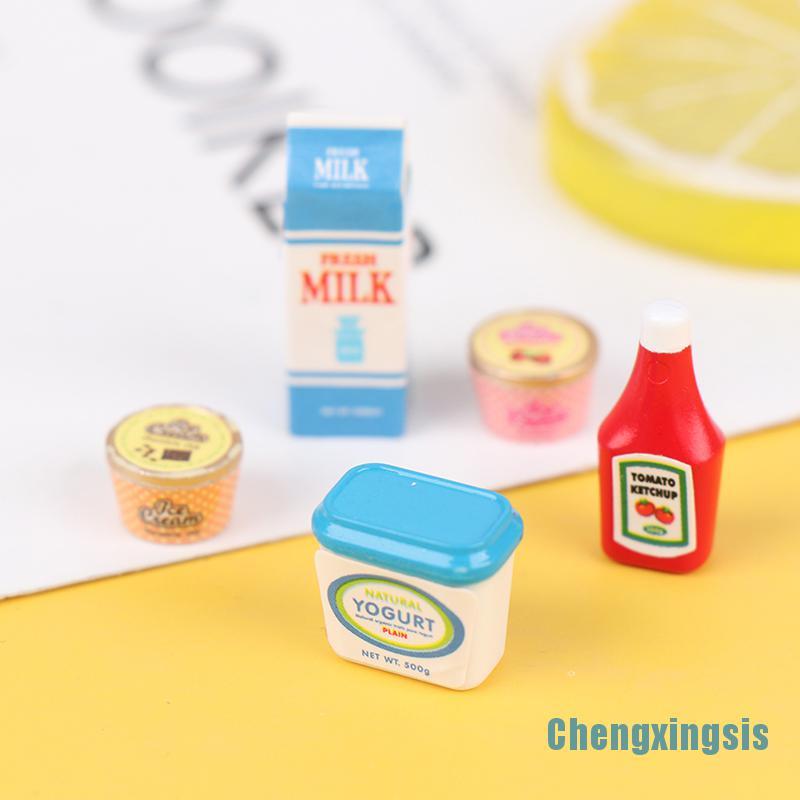 Bộ 5 Mô Hình Thức Ăn Mini Trang Trí Nhà Búp Bê