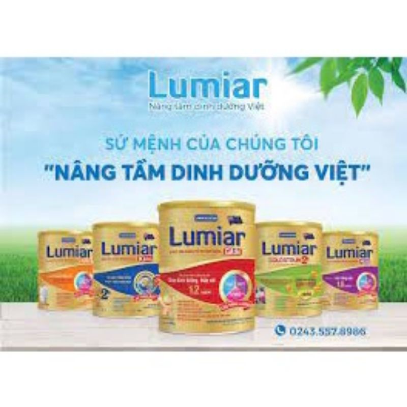 Sữa Lumiar gain. Lumiar grow. Lumiar Baby lon 900g