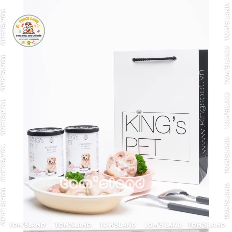 Pate Hỗn Hợp King’s Pet 6 Vị Cho Chó Mèo - Lon 380g