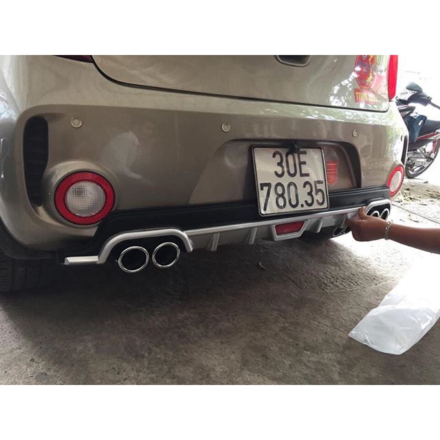 Lippo, Lip Chia Pô,Ốp Cản Sau Cho xe Kia Morning Hàng Cao Cấp Loại 1