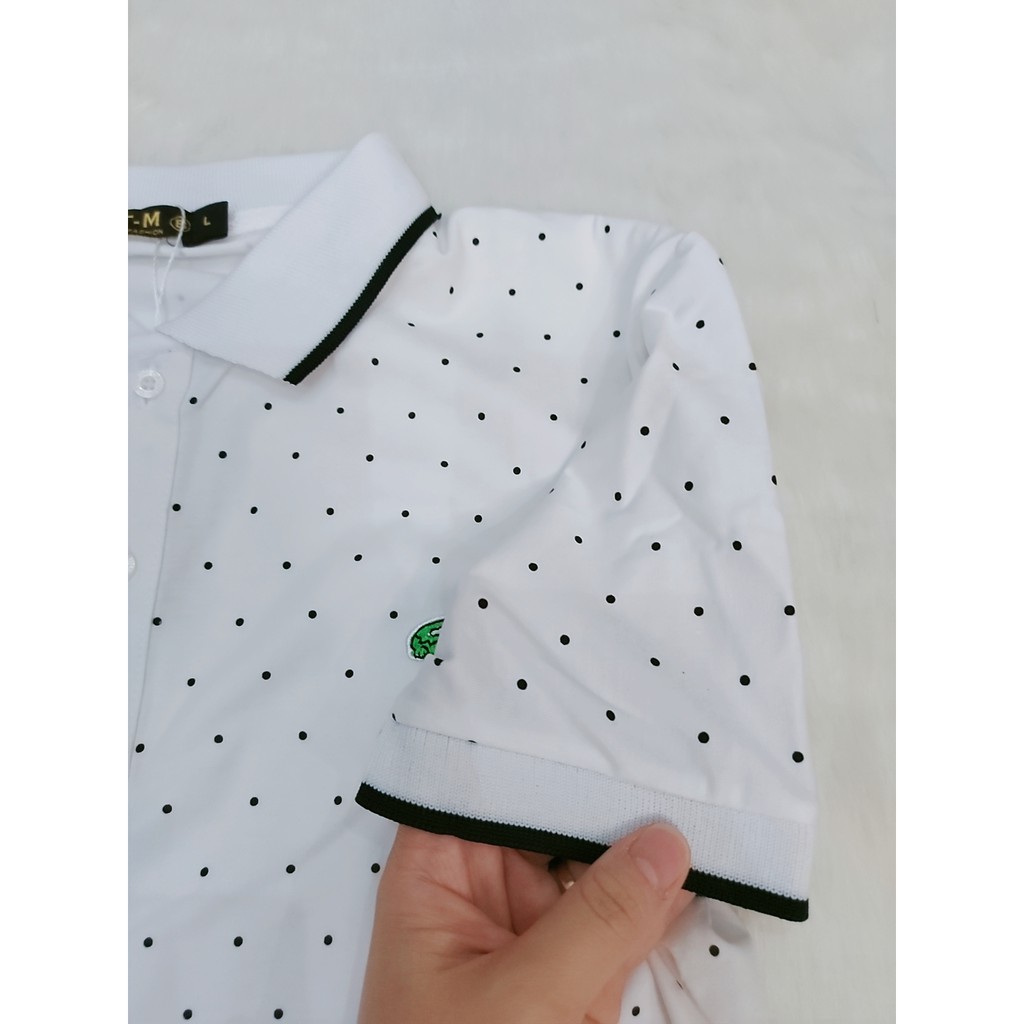 [GIÁ SẬP SÀN]ÁO THUN NAM CỔ BỂ PHỐI VIỀN ĐỎ THUN CÁ SẤU | BigBuy360 - bigbuy360.vn