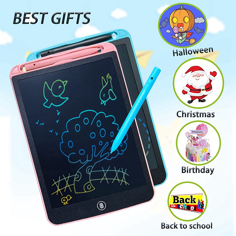 Set 2 Máy Tính Bảng LCD 10 Inch Cho Bé Học Tập
