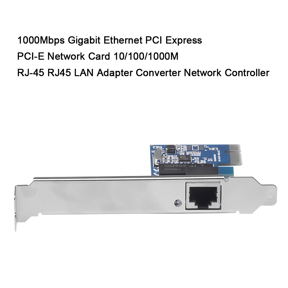 Card mạng PCI - E 1000Mbps Gigabit Ethernet 10 / 100 / 1000M RJ-45 LAN | WebRaoVat - webraovat.net.vn
