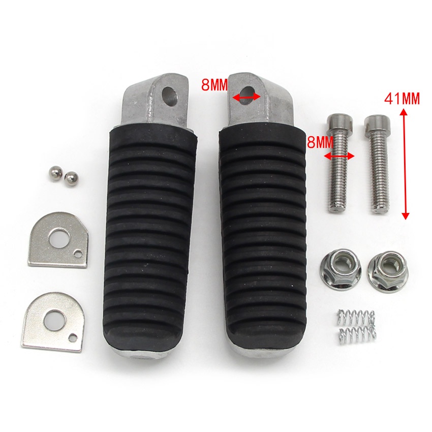 Motorcycle Rear Footpegs Footrests Fits For Yamaha BT1100 BT 1100 Bulldog FJR1300 FJR 1300 FJR1300A 4DN-27441-01 R 4DN-27431-01