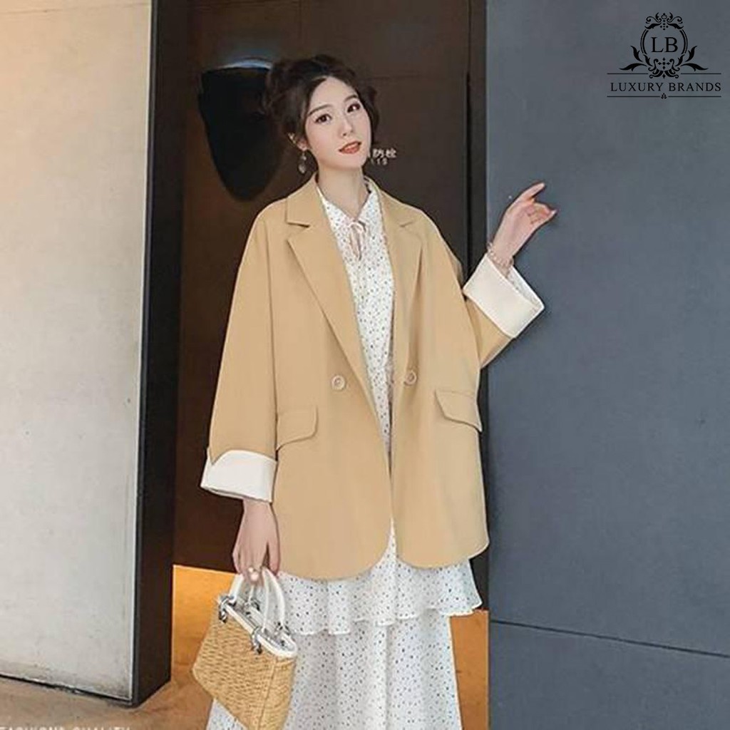[CÓ SẴN] Áo khoác nữ dáng vest blazer chất đẹp dày dặn dáng basic một cúc trơn | BigBuy360 - bigbuy360.vn