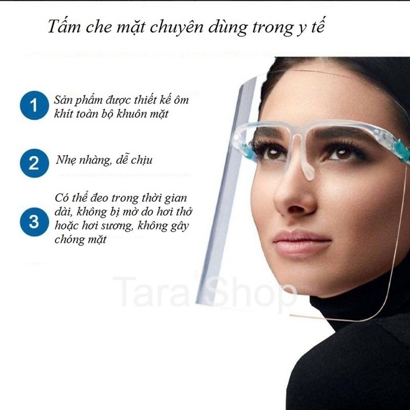 ( sẵn HCM) kính chống giọt bắn , màng chắn chống giọt bắn kháng khuẩn face shield