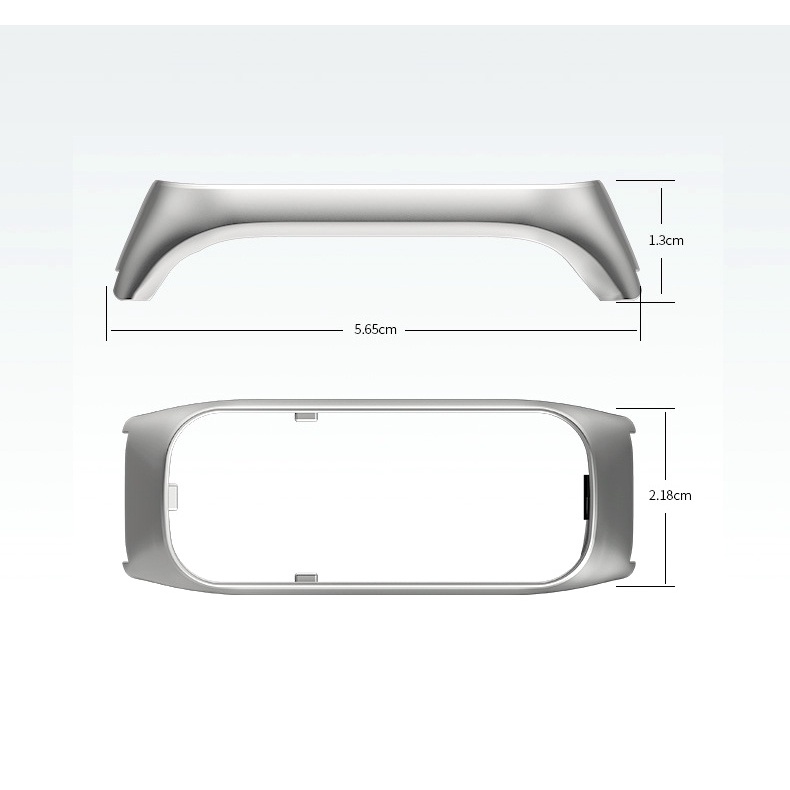 Dây Đeo Tay Ba Hạt Bằng Thép Không Gỉ Màu Đen / Bạc Cho Samsung Galaxy Fit 2 2 R220