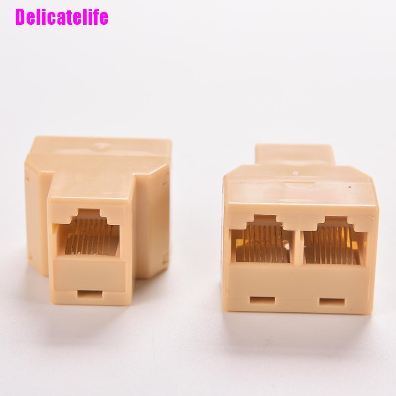 Bộ 2 Thiết Bị Kết Nối Mạng Lan Dz517 Rj45 6 Ethernet 1 Sang 2