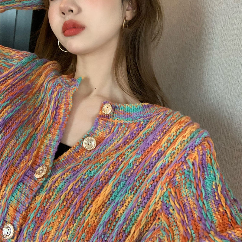 Áo khoác cardigan dệt kim tay dài nhiều màu phong cách Hàn Quốc thời trang cho nữ