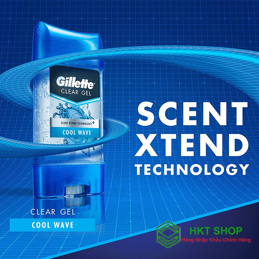 Lăn Khử Mùi Gillette Cool Wave Clear gel 107g - Nhập khẩu từ Mỹ giá tốt | BigBuy360 - bigbuy360.vn